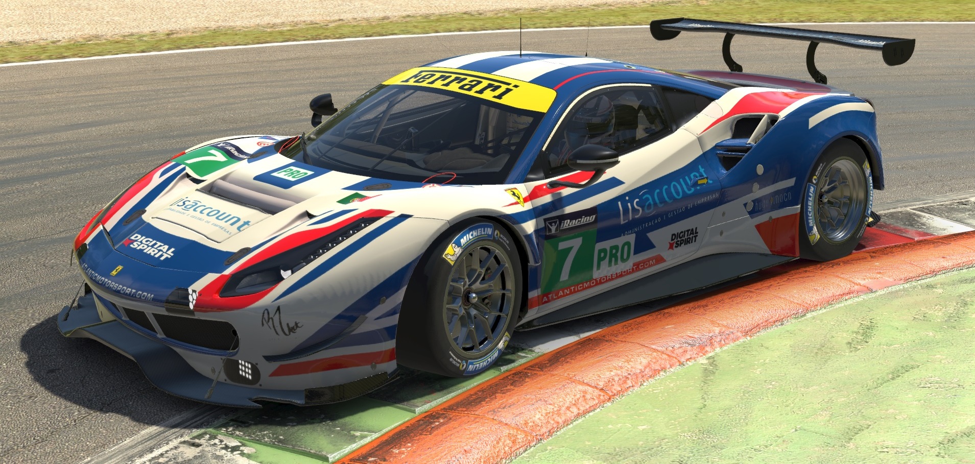 Atlantic Motorsport presents the new Ferrari 488 GTE for iRacing