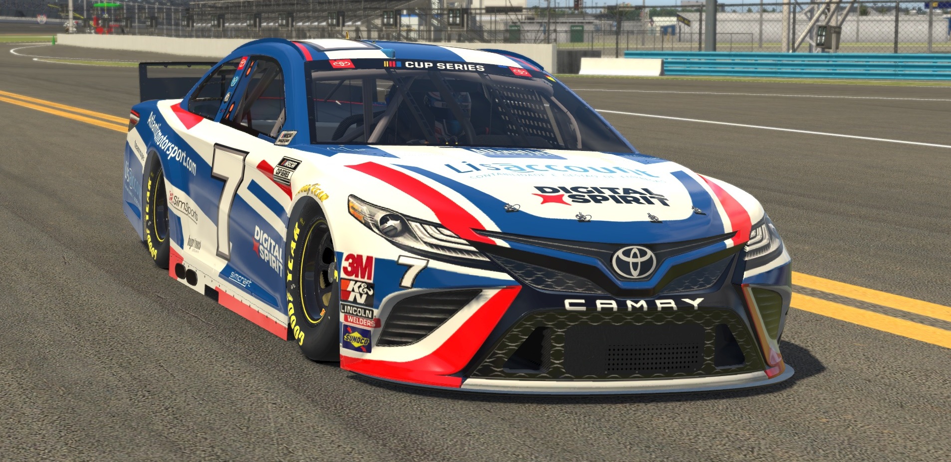 Atlantic Motorsport presents the new NASCAR Toyota Camry 2021 version for iRacing